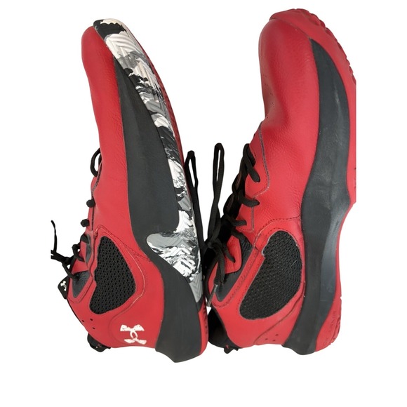 Under Armour Men\'s‎ Basketball Shoes Red Black Low Top Athletic Sneakers US 15 main image 7